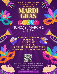 Mardi Gras Bingo Poster