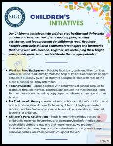 Children's Initiatives Poster